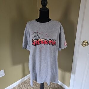 Marvel Spider-Man Graphic Tee - Grey with Red & Black Print